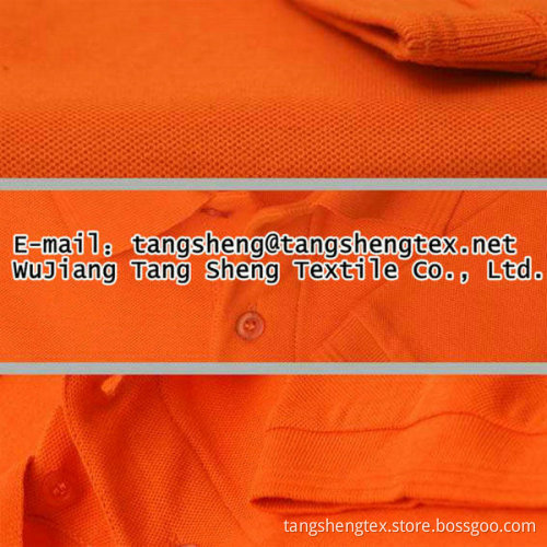 100% Recycled polyester knit pique jersey for T-shirt